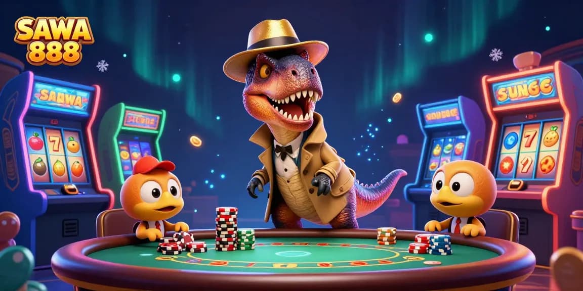 SAWA 888 elevates gaming with a velociraptor card counter and exciting slot elements.