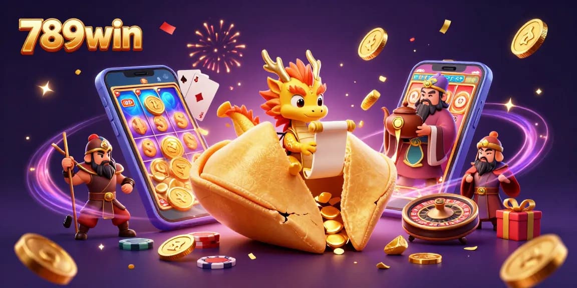 Engage with the vibrant world of 789win as a wise dragon unveils fortunes amidst dynamic casino elements.