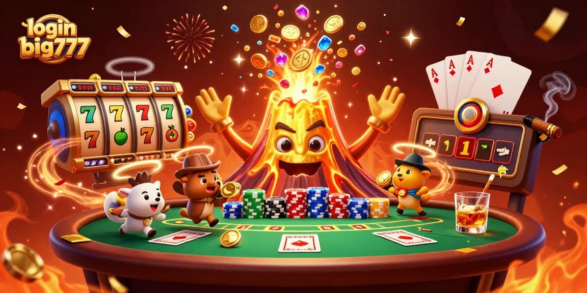 Experience the thrill of winning with login big777 in this vibrant casino scene filled with treasures.