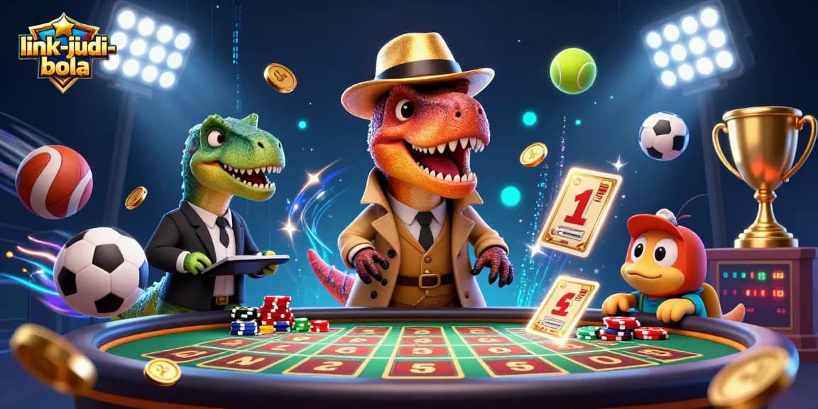 Place bets with link-judi-bola using dynamic sports betting elements in a thrilling scene.