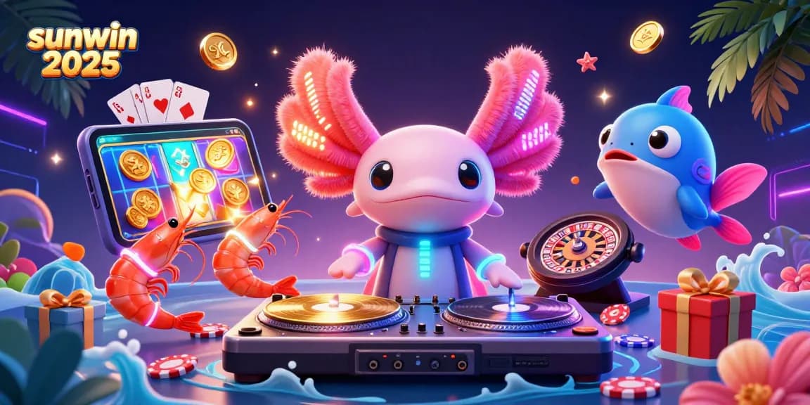 Experience thrilling gameplay at sunwin 2026 with vibrant slot games, golden coins, and energetic characters.
