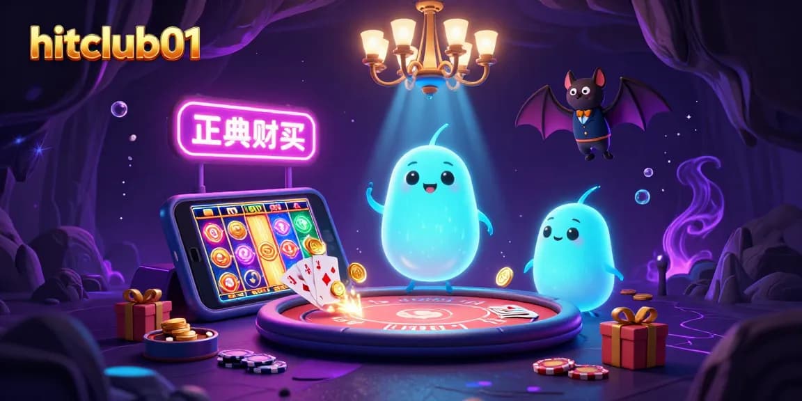Join the glowworms in hitclub01 as they light up an enchanting cave casino with unique gaming elements.