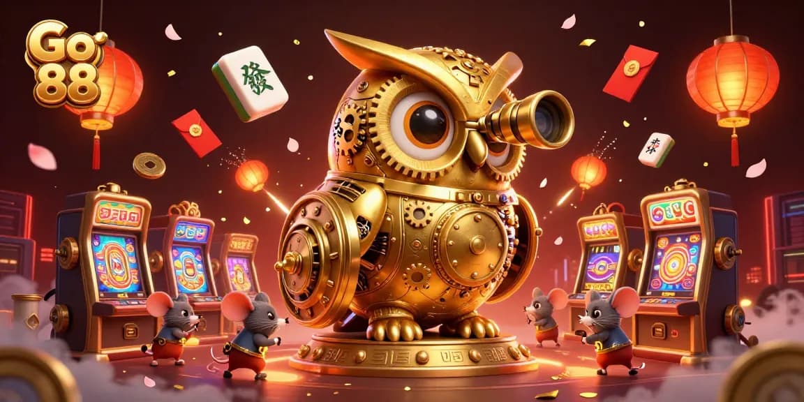 Engage with Go 88's vibrant casino atmosphere, explore dynamic slot machines, and enjoy festive gaming elements.