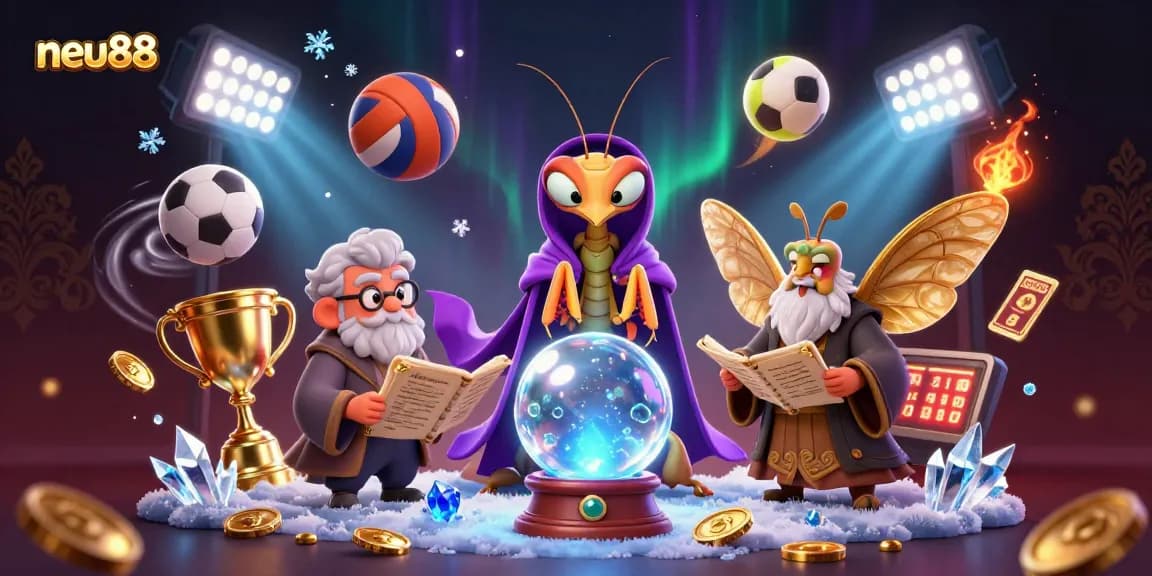 Experience thrilling gameplay with neu88 in this vibrant casino illustration featuring dynamic sports betting elements.