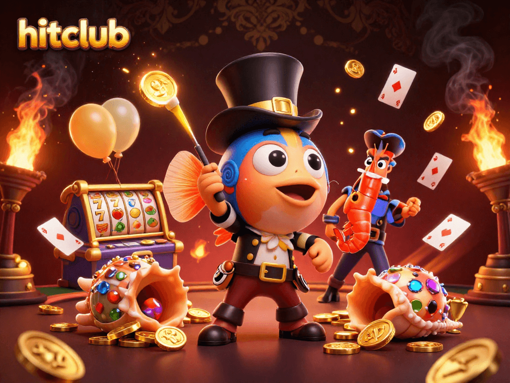 Engage in thrilling casino action with hitclub featuring anglerfish and treasure in a vivid scene.