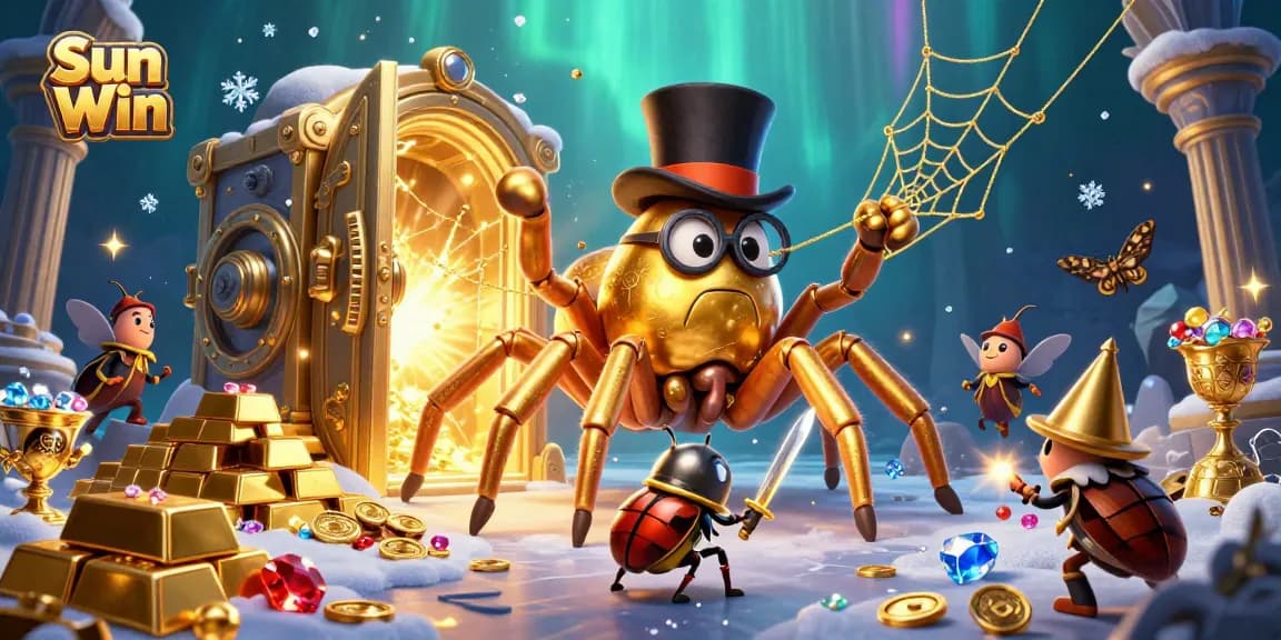 Experience the excitement of Sun Win with rich gaming visuals and vibrant treasures in a captivating casino scene.