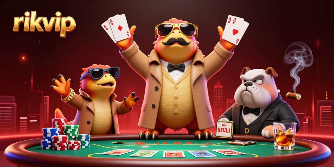 Experience thrilling gameplay with rikvip's raptors entering a VIP casino lounge.