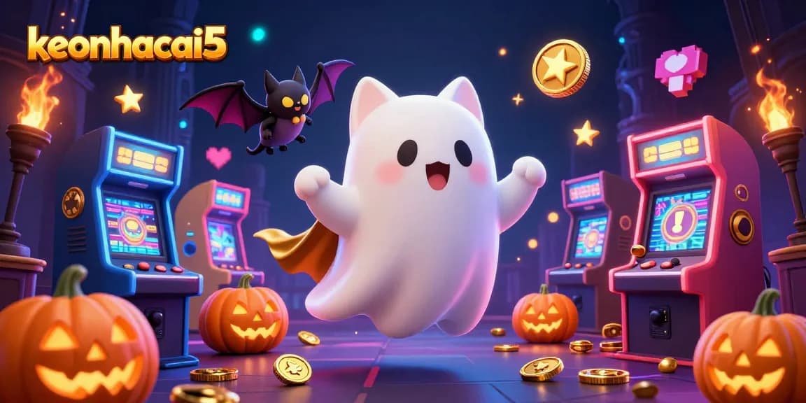 Experience thrilling wins with keonhacai5’s ghostly charm in a haunted casino scene.