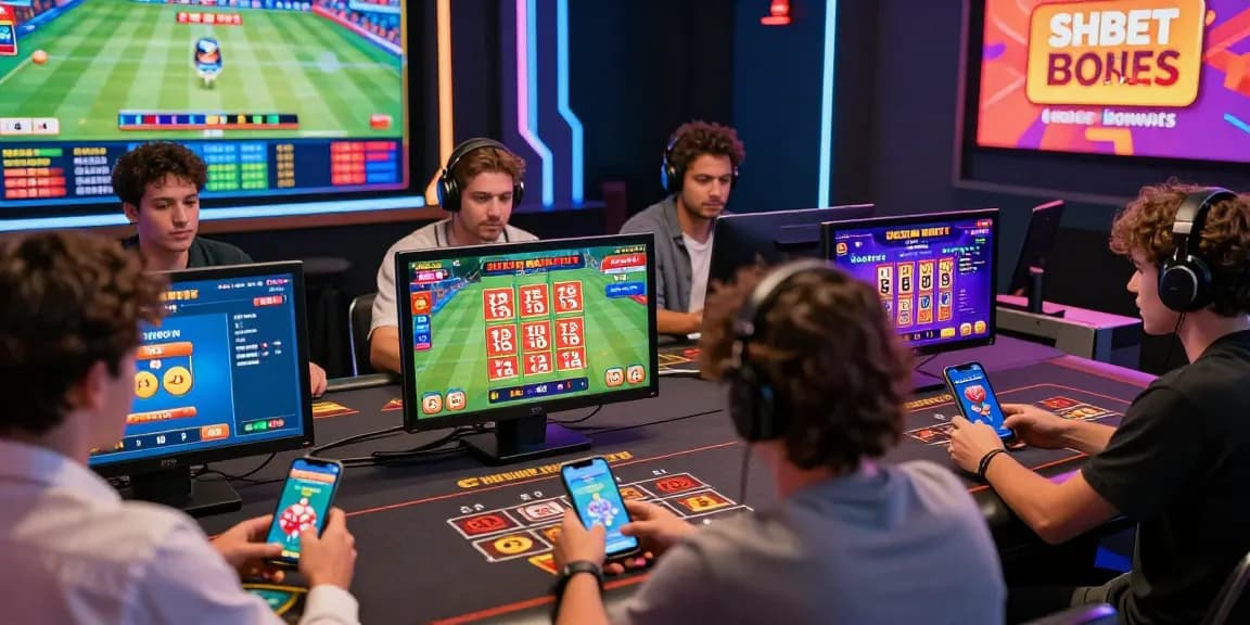 Engaged players at SHBET exploring diverse online games and betting opportunities, showcasing a vibrant gaming atmosphere.
