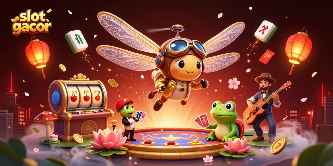Experience the thrill of winning with slot gacor at an exciting lily pad casino, featuring colorful characters!