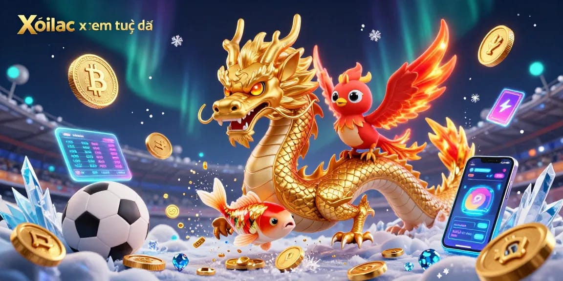 Xoilac xem trực tiếp offers a thrilling sports betting experience with dynamic visuals featuring exciting gaming elements.