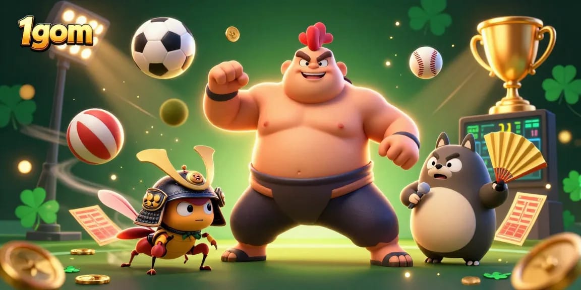 Join the excitement at 1gom with a dynamic sports betting scene showcasing thrilling action and high stakes.