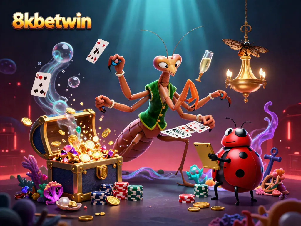 Experience high-stakes betting with vibrant illustrations of gaming action at 8xbetwin.