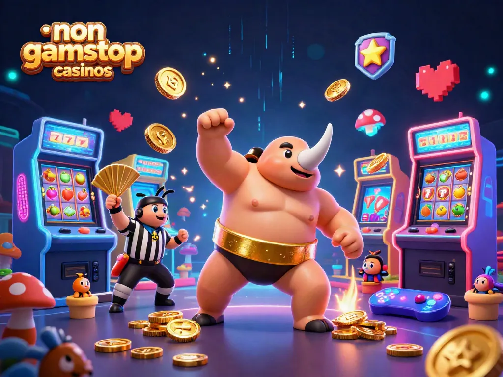 Unleash excitement at non gamstop casinos with 3D beetle champion under neon lights