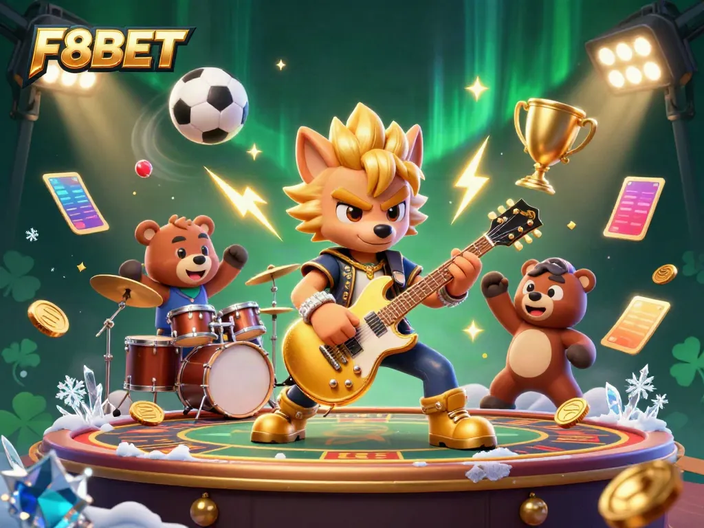 Engage with F8BET through thrilling casino experiences featuring dynamic characters and vibrant visuals.