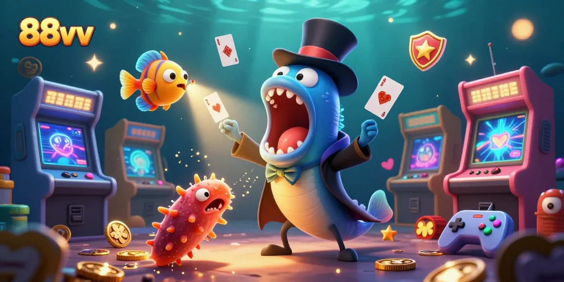 Experience the thrill of 88vv casino's underwater adventure with vibrant characters and exciting gaming elements.