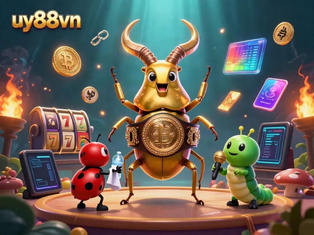 Engage in casino excitement with UY88VN's dynamic boxing scene featuring classic game elements.