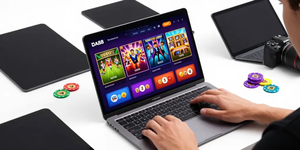 Engaging DA88 online gaming interface showcasing vibrant betting options.