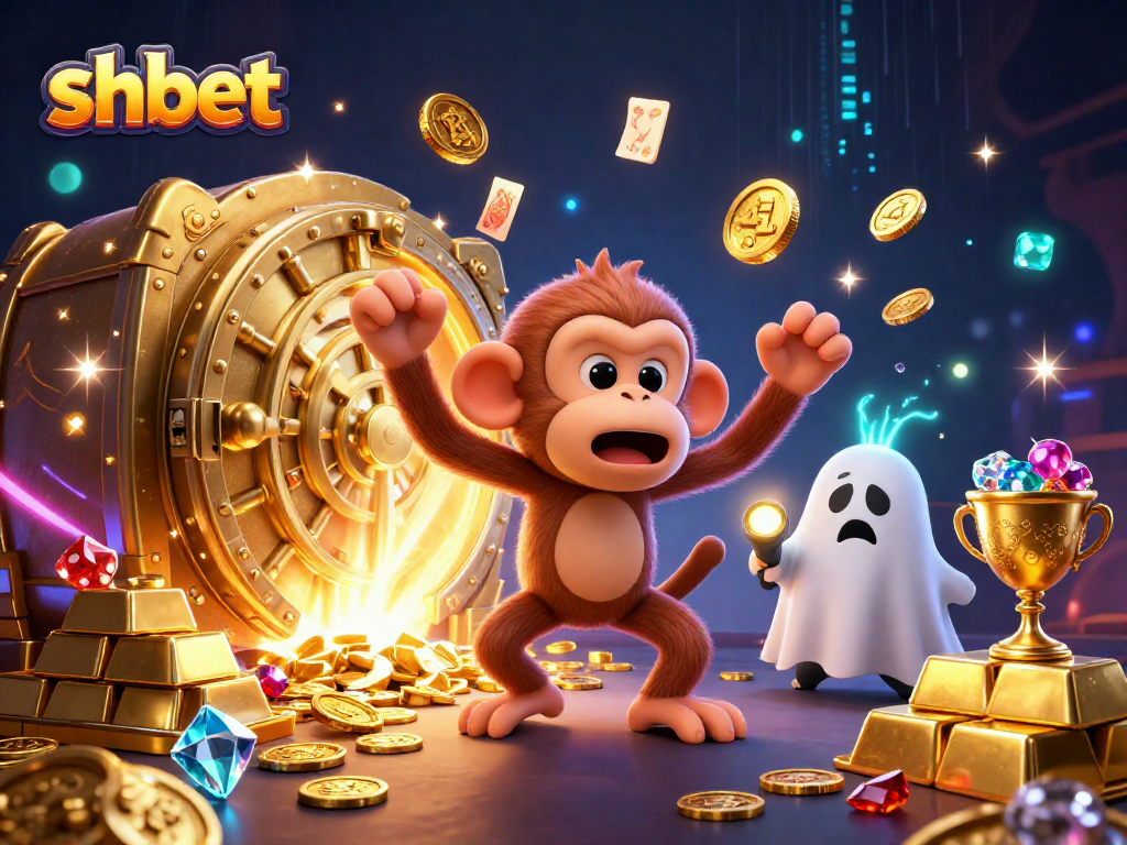 Experience shbet excitement as a playful ghost invites you to a magical casino world.
