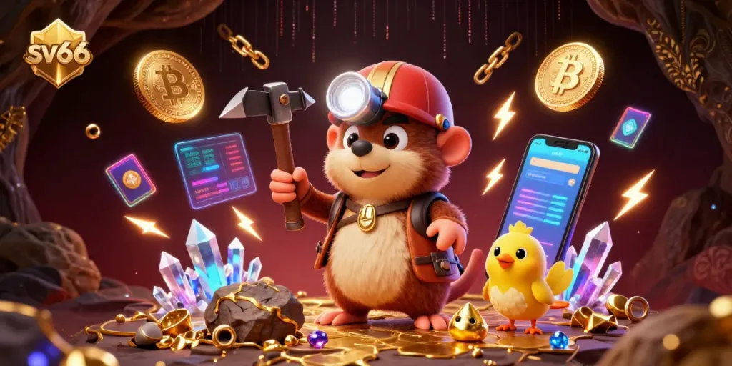 Engage in exciting gaming action with sv66 treasure hunter mole and captivating crypto elements
