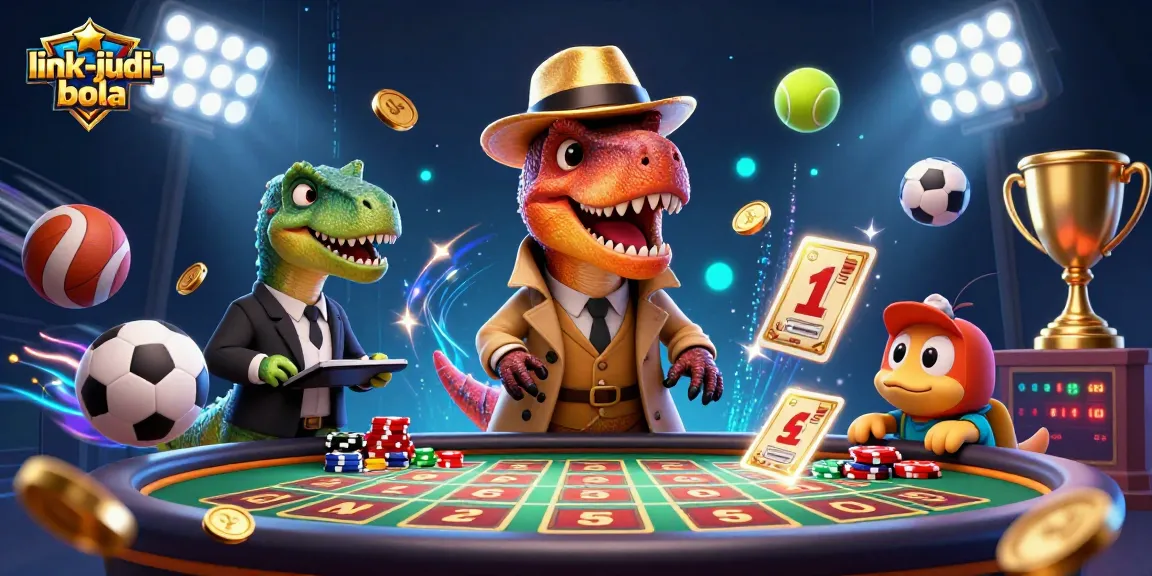 Place bets with link-judi-bola using dynamic sports betting elements in a thrilling scene.
